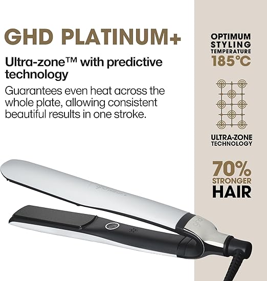 Ghd Platinum+ Hair Straightener & Professional Styler White