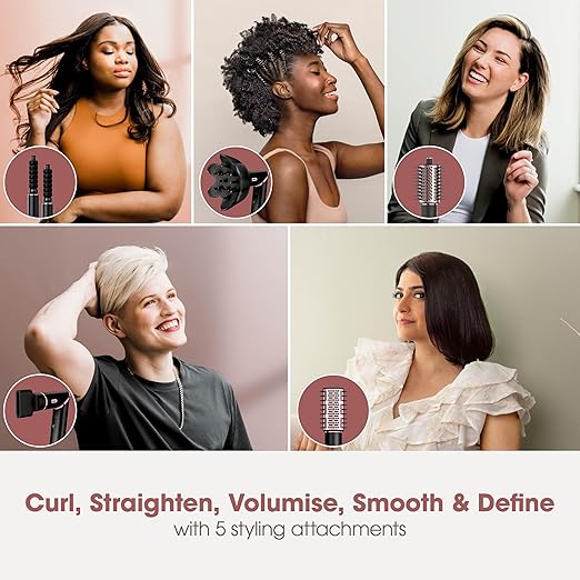 Shark FlexStyle 5-in-1 Air Styler Black & Rose Gold