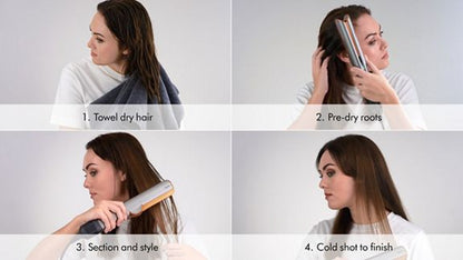 Dyson Airstrait dryer and straightener (Red Velvet/Gold)