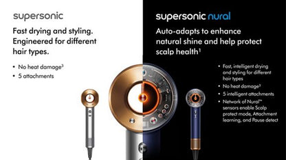 Dyson Supersonic Nural hair dryer (Prussian Blue/Rich Copper)